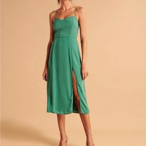 Abercrombie and Fitch clean high slit midi dress